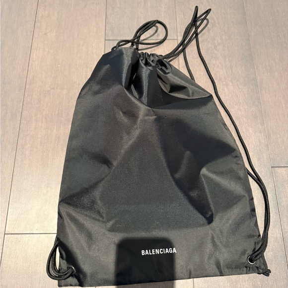 Balenciaga Black Drawstring Backpack - Picture 5 of 6